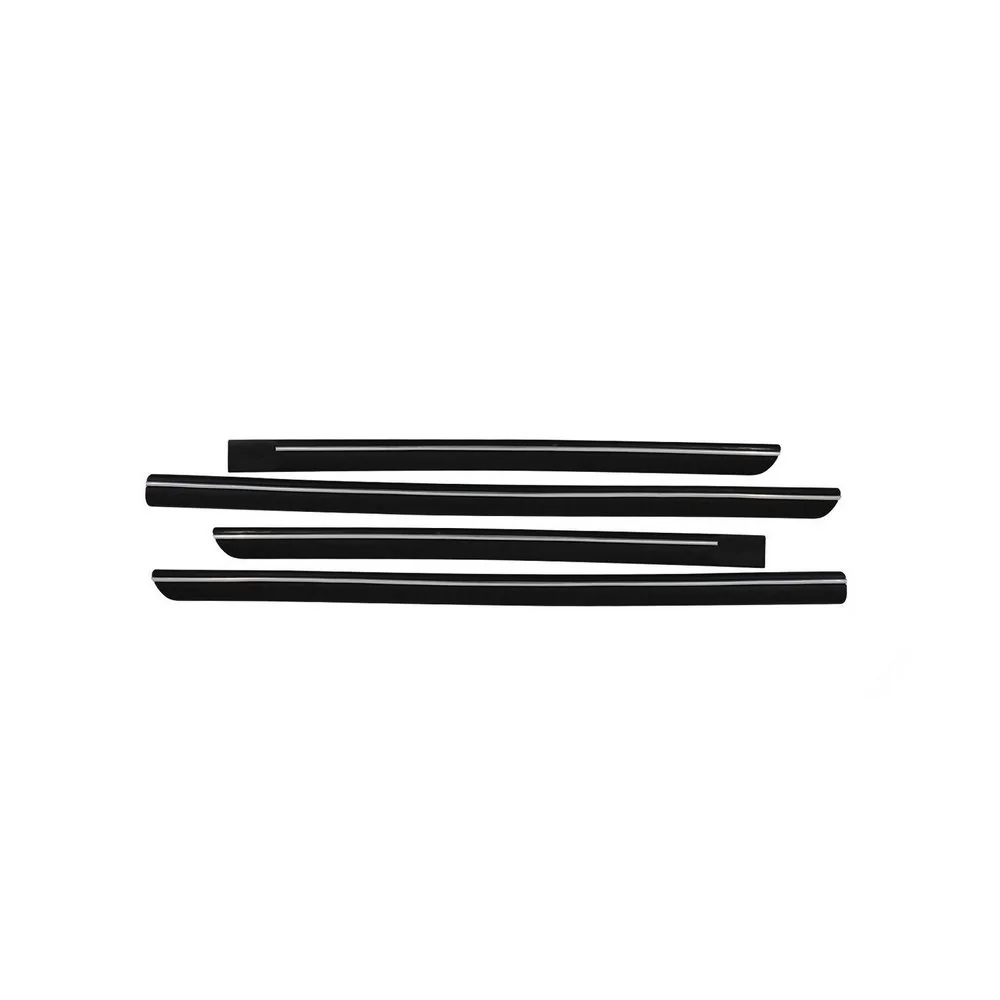 Jogo de Friso Lateral FIAT IDEA Preto Cromado - TOP MIX 2071A