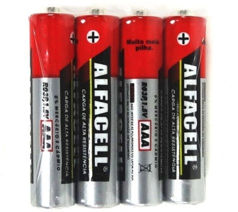 Pilha Alfacell Aaa C/4
