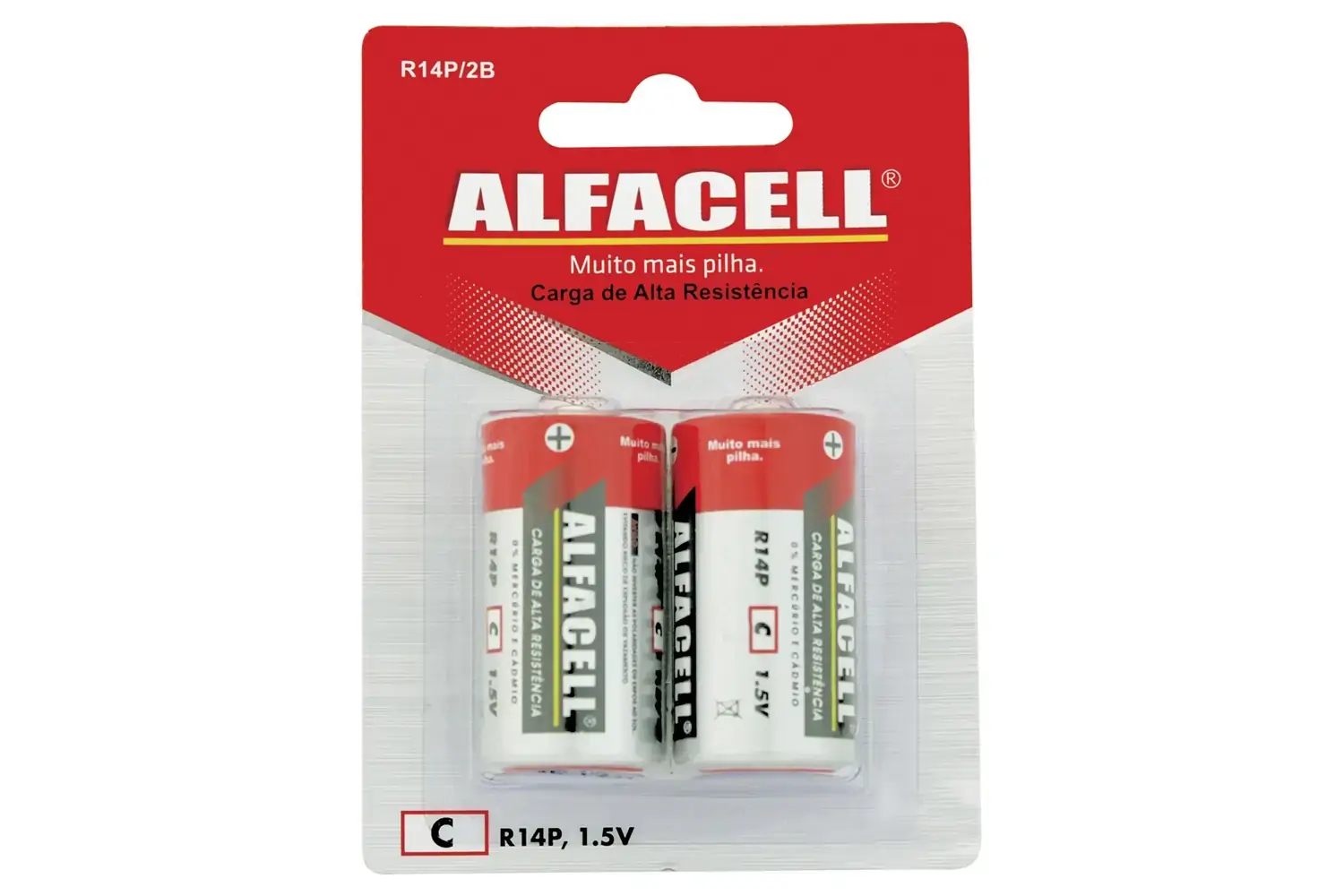 Pilha Alfacell C Media C/2