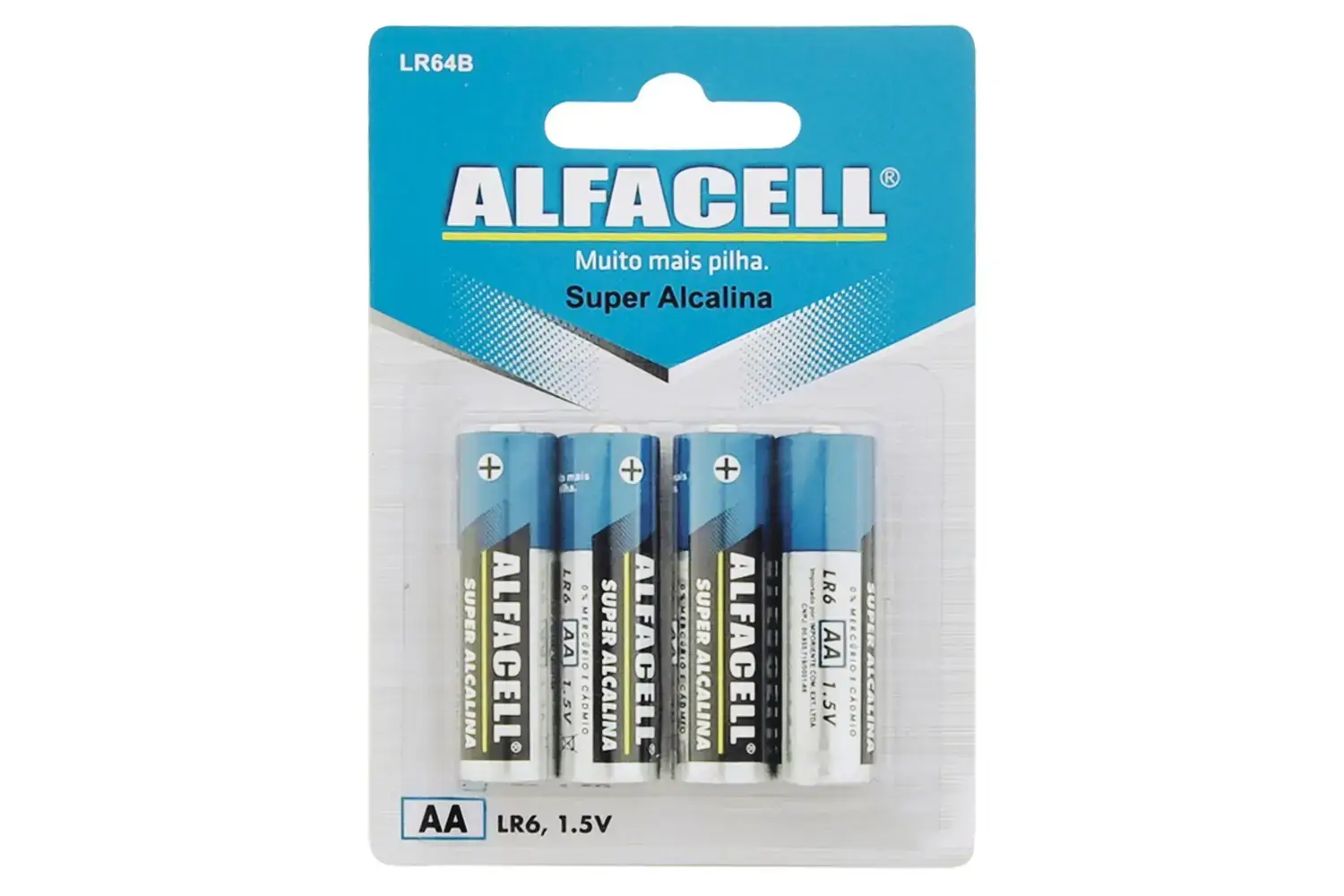 Pilha Alfacell Alcalina Aa C/4