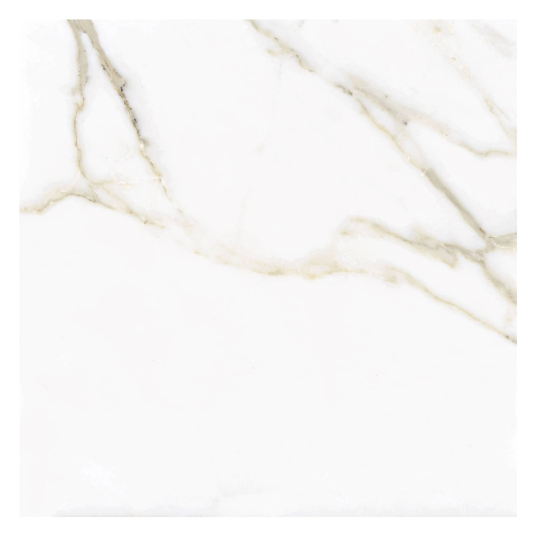 Porcelanato Marmorizado Acetinado Borda Reta Interno 100x100cm Calacatta Elizabeth
