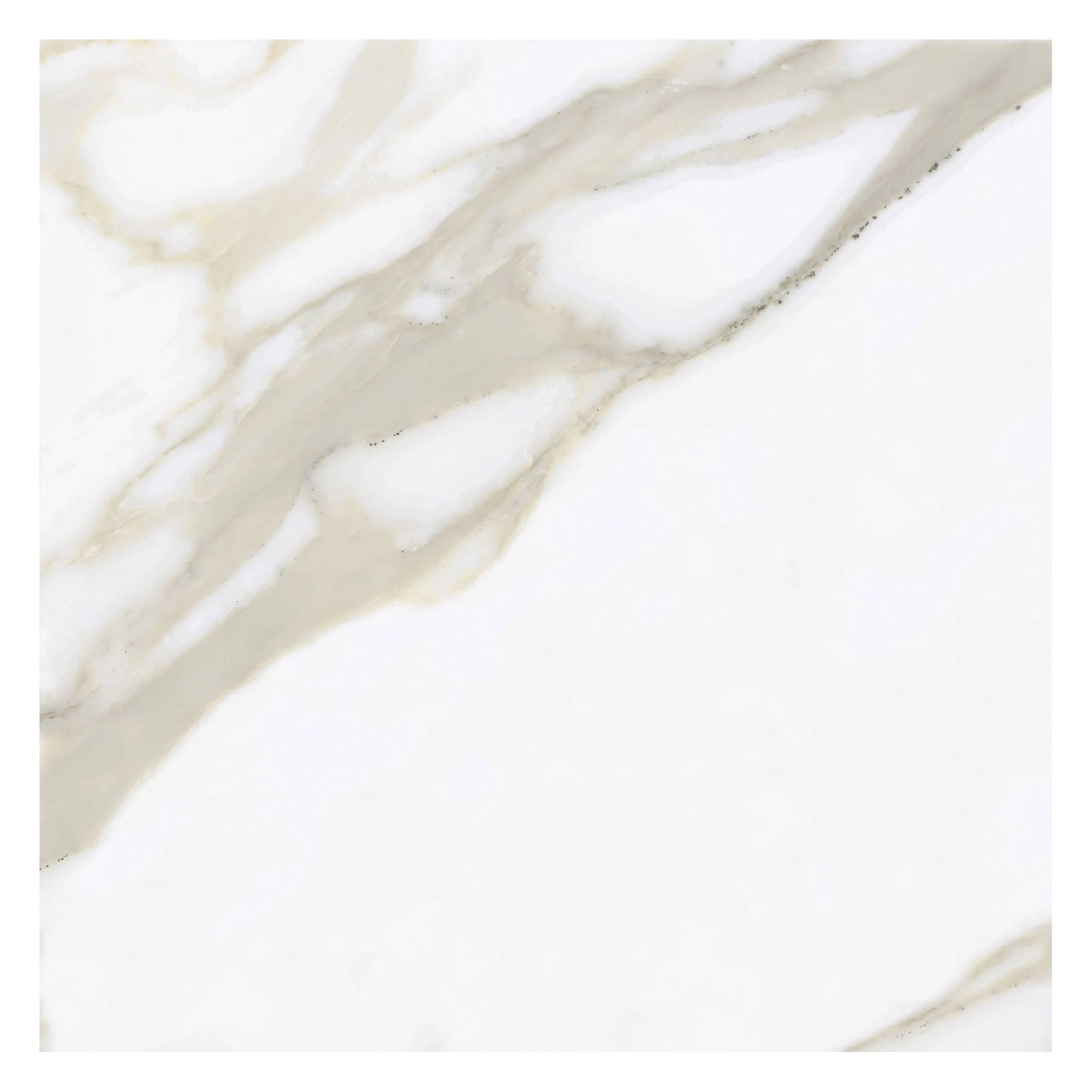 Porcelanato Marmorizado Polido Borda Reta Interno 100x100cm Calacatta Elizabeth