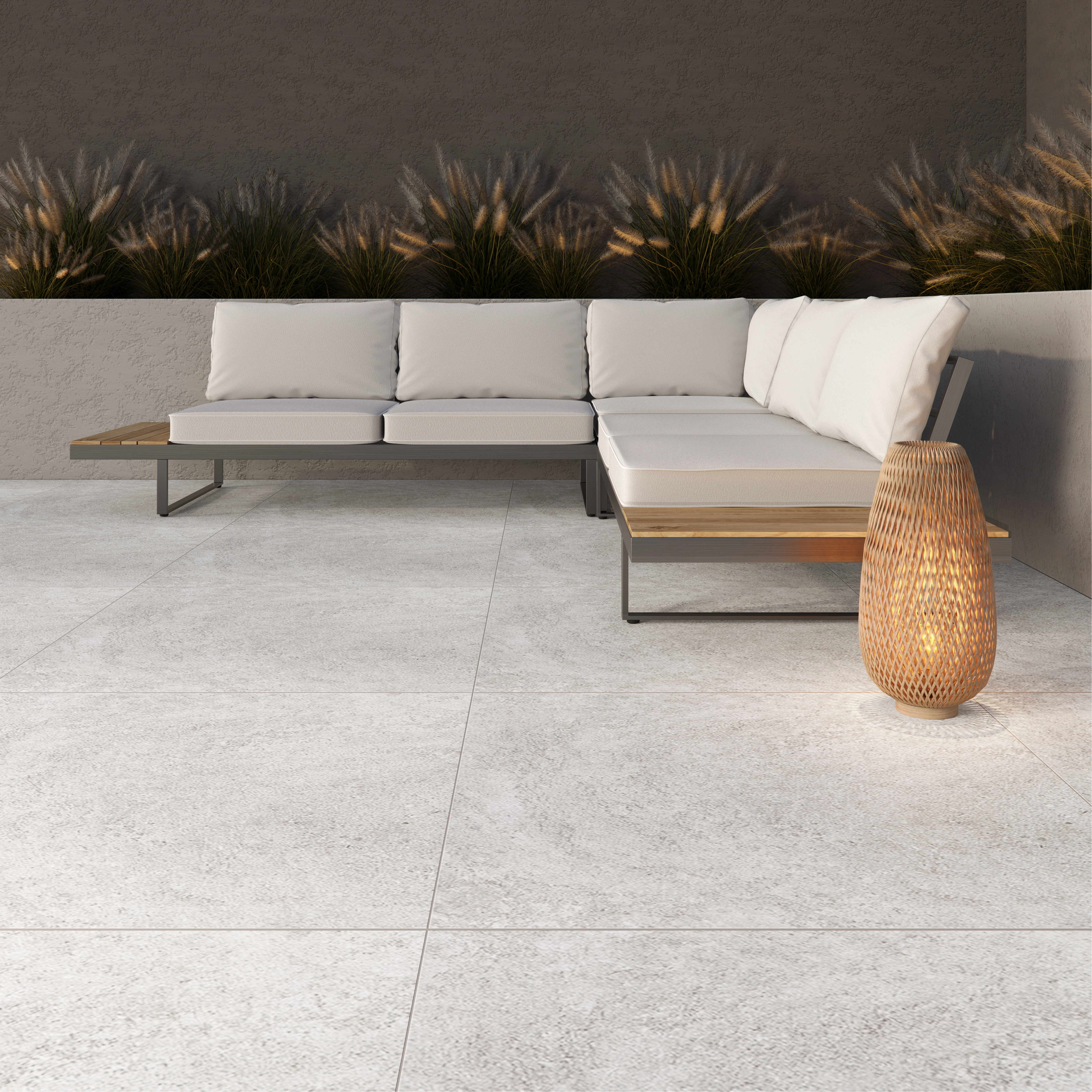 Porcelanato Pedra Borda Reta Externo 84x84cm Petrus Elizabeth