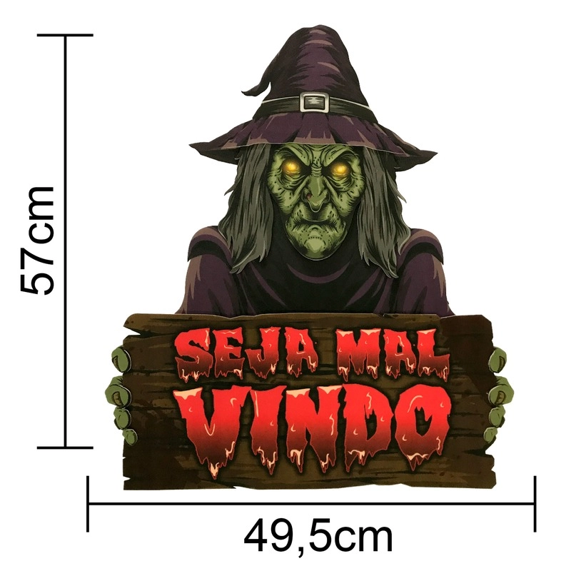 Painel Halloween Horripilante Seja Mal Vindo 205213 Piffer