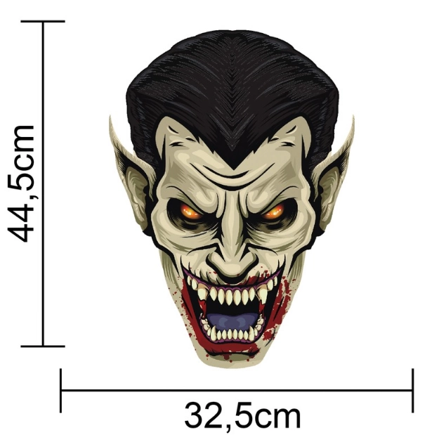Painel Imp Halloween Horripilante Vampiro 205224 Piffer