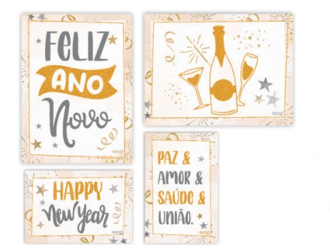 Quadrinhos Decor Reveillon 208034 Piffer