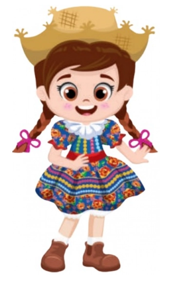 Painel Junino Menina Morena Caipira Piffer