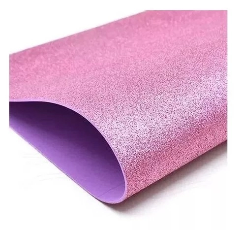 Placa De Eva Glitter 40x60 Rosa Claro 02x05 602057