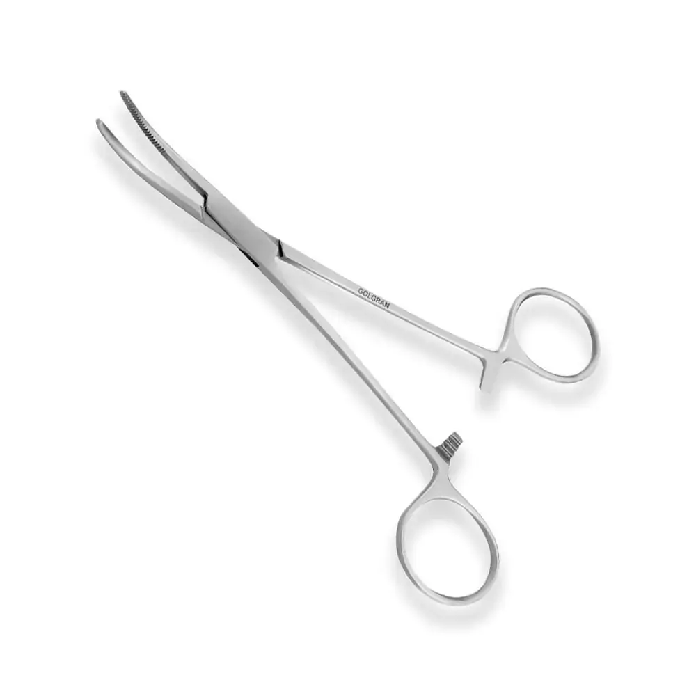 Pinça Cirúrgica para Sutura Hemostática Kelly 14cm Golgran Curvo