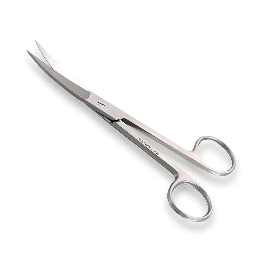 Tesoura Cirúrgica Fina Fina Curva - Golgran - 15 cm (Cód. 25.4981)