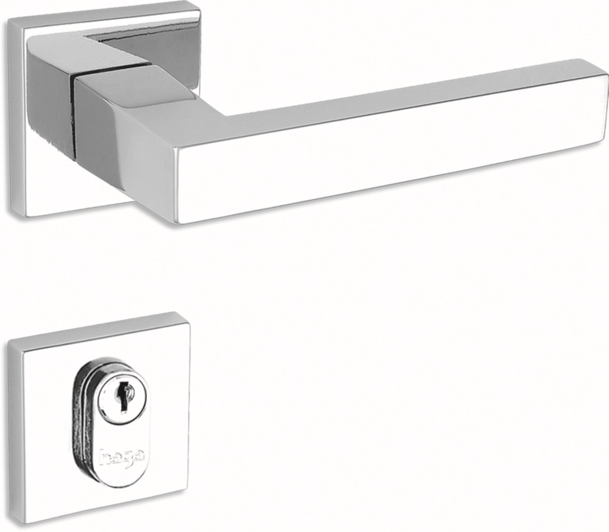 Fechadura Haga - Victoria - Roseta 529 - Externa - 22028b