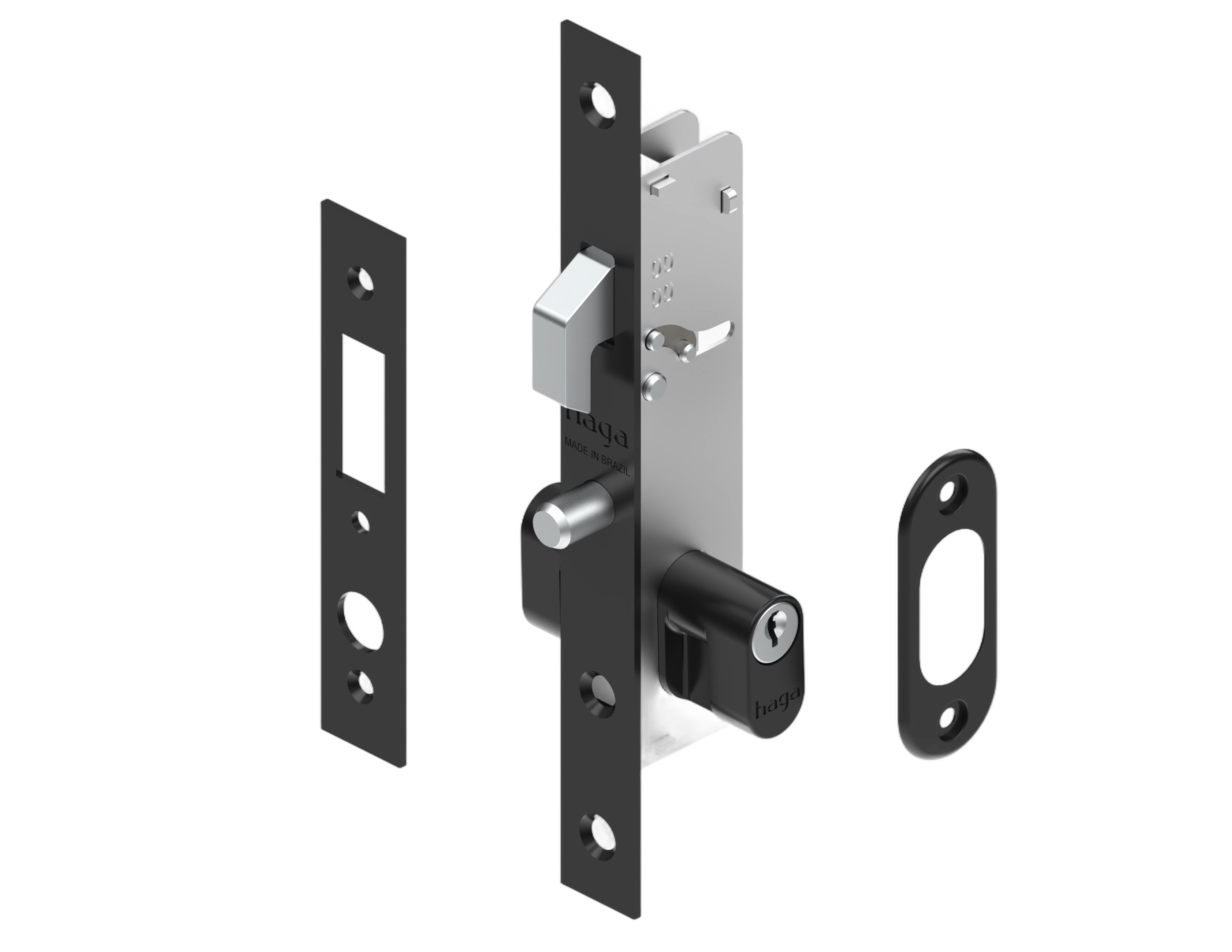 Fechadura Haga - Suprema - C/ Contratesta - Externa - 24995b