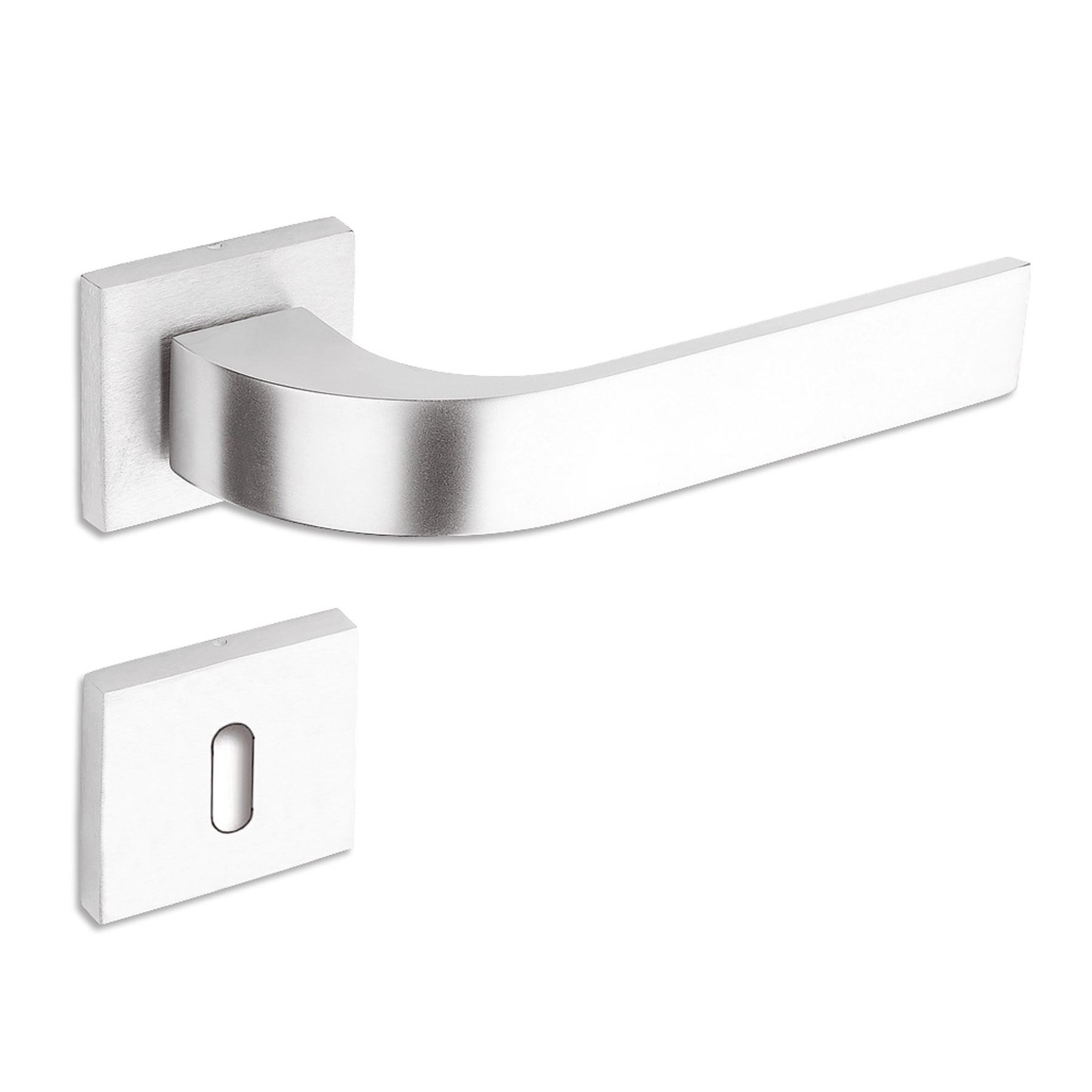 Fechadura Haga para Porta Interna Cromado 40mm Chave Simples Unika