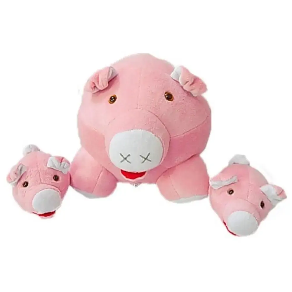Pelucia Anjos Baby Mamae Porquinha Rosa