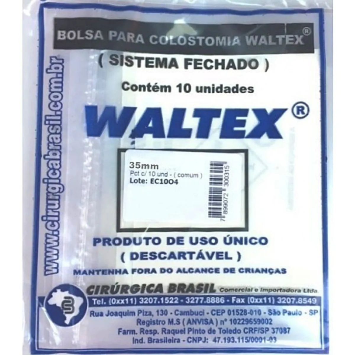 Bolsa De Colostomia Waltex - 35 Mm