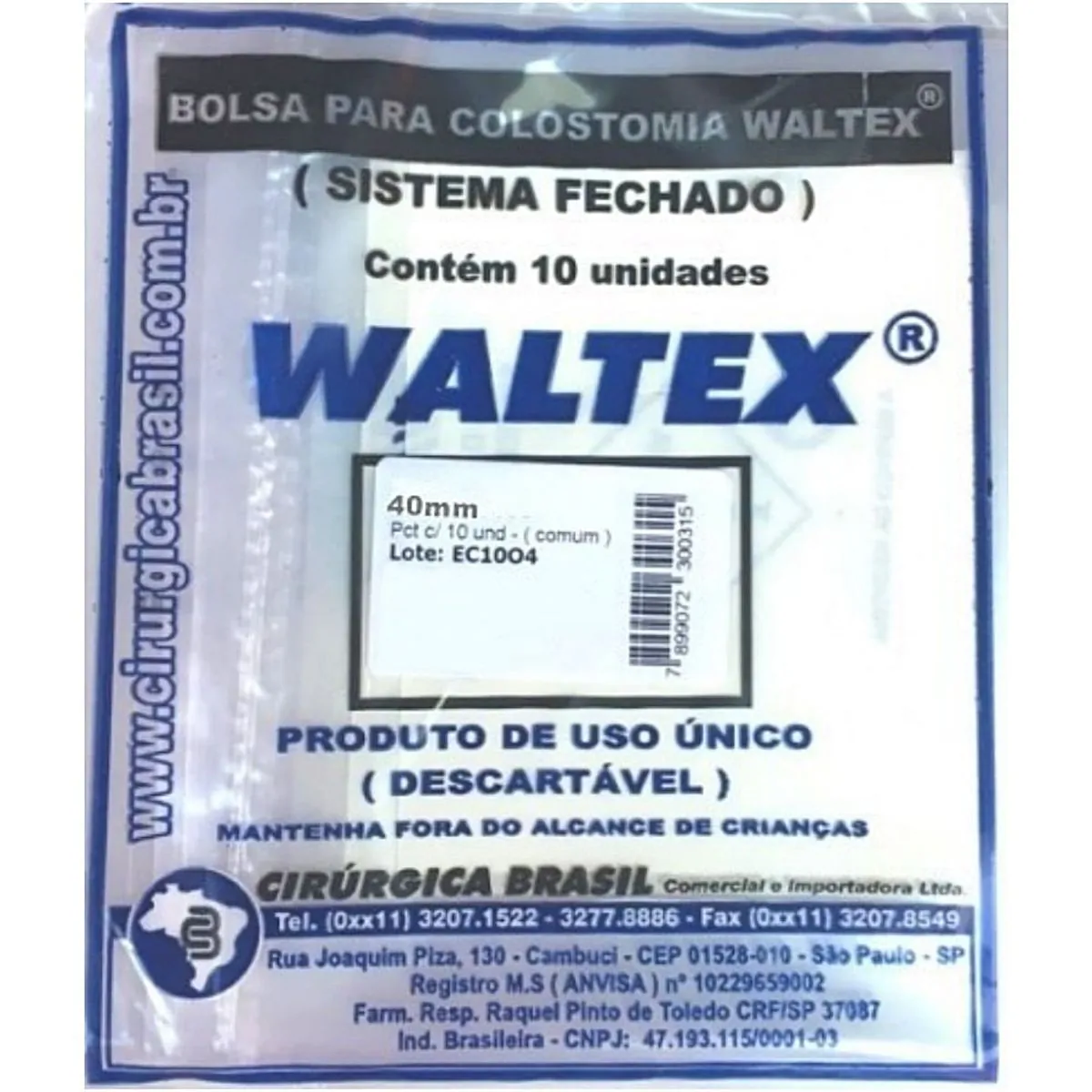 Bolsa De Colostomia Waltex - 40 Mm