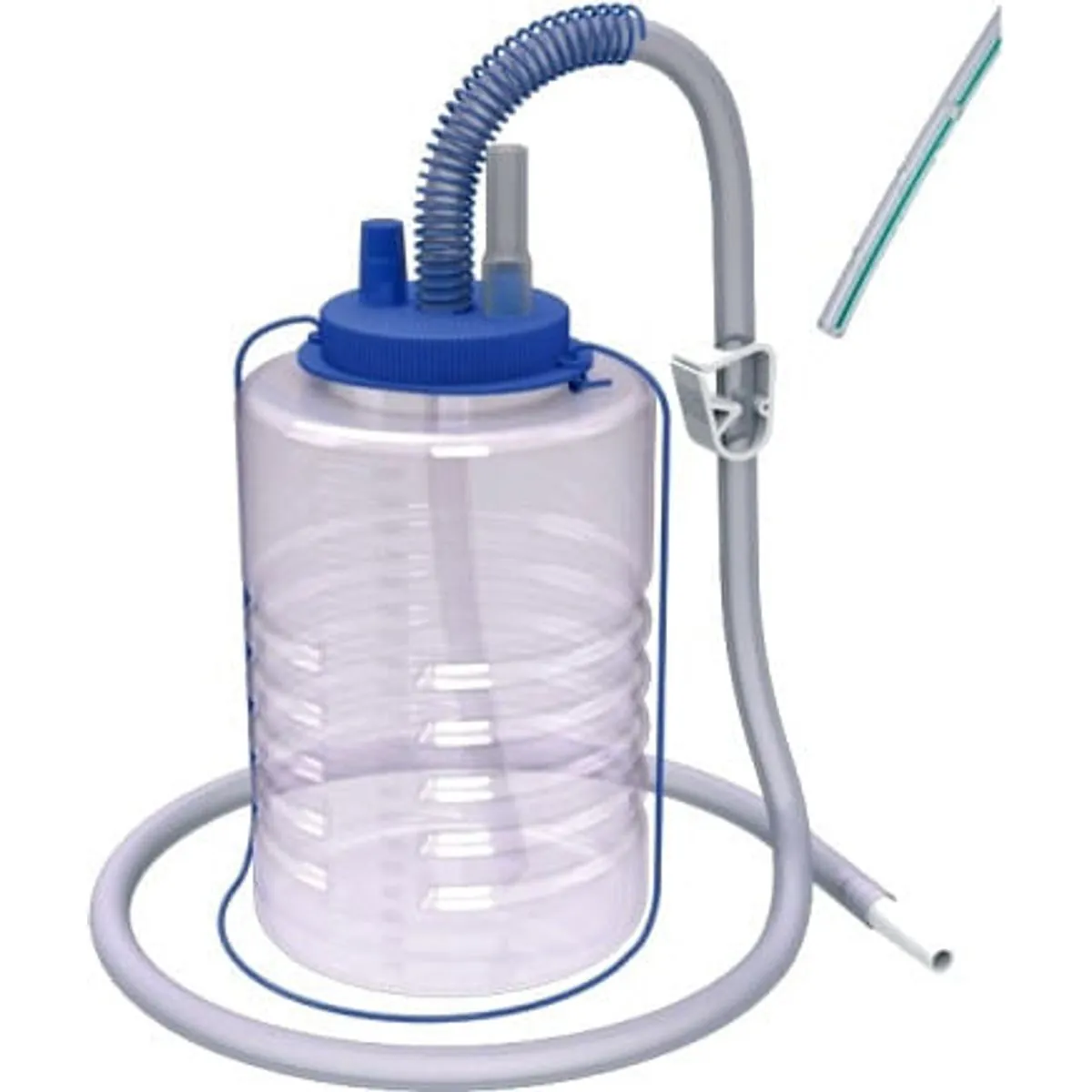 Sistema Para Drenagem Torácica Mediastinal Lac-Medical - 2000Ml - Com Dreno Nr 32