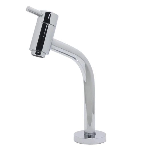 Torneira Bica Media Para Bancada Em Inox
