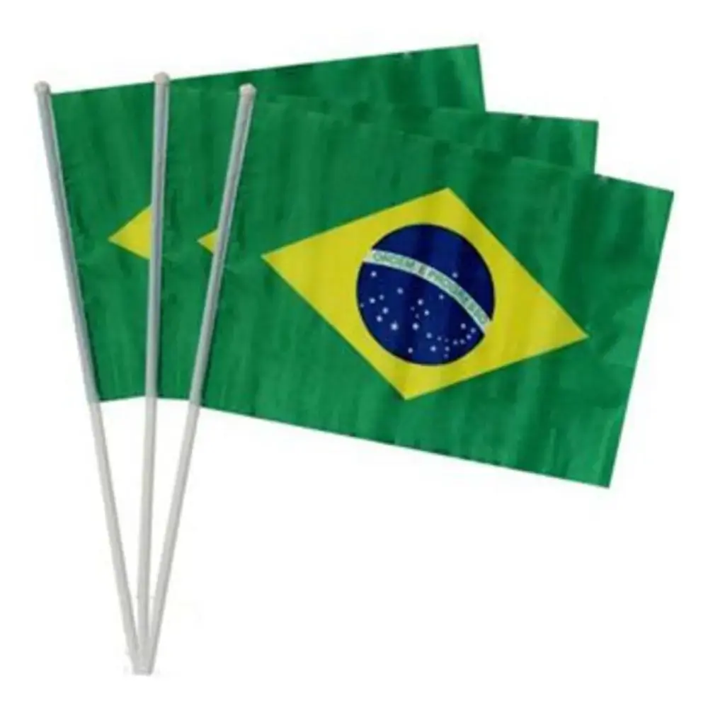 Feirao Verde/amar Bandeira C/haste 60x90 Un