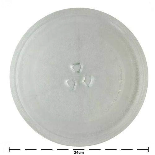 Prato Vidro Red Bco 25cm