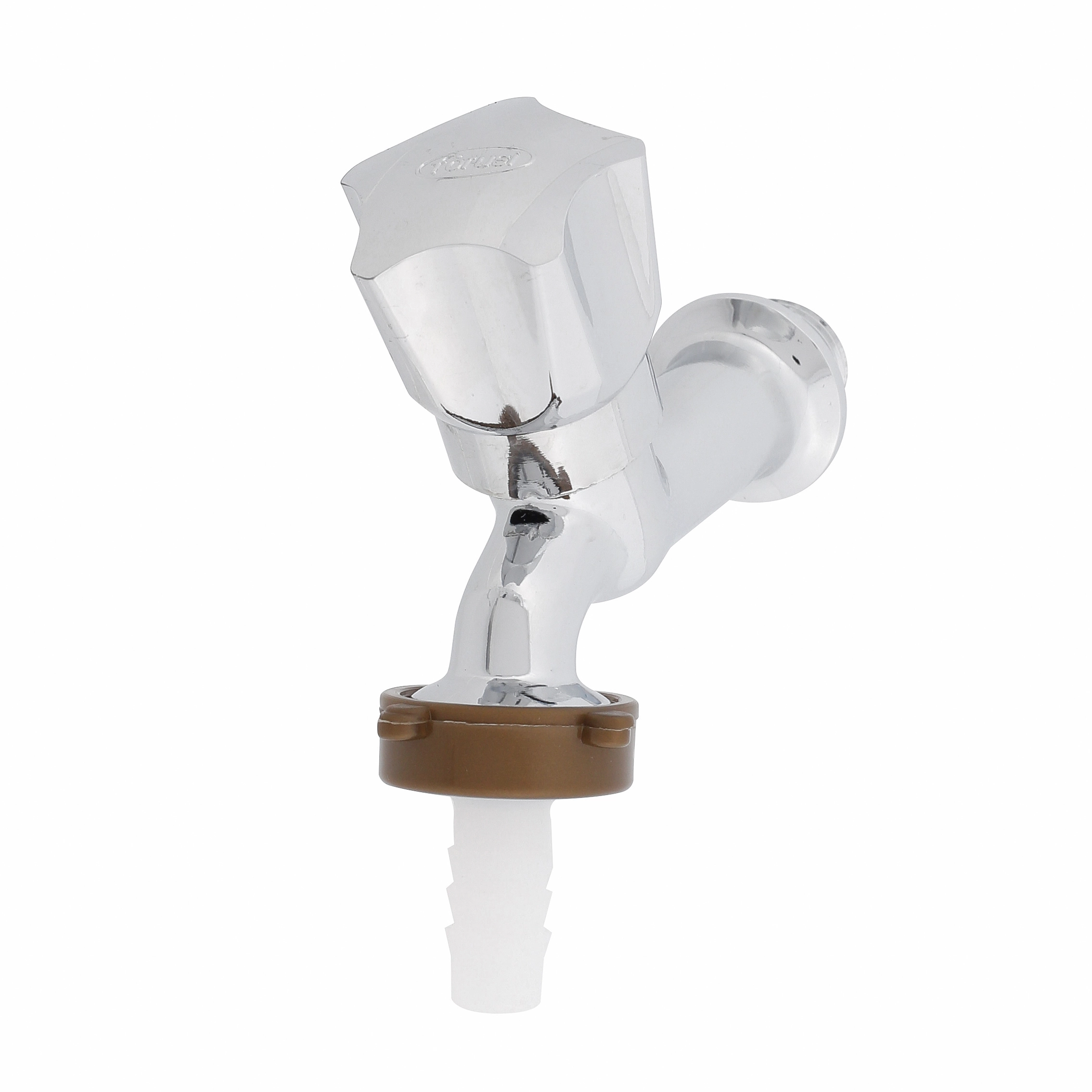 Torneira de Parede para Tanque com Bica Reta Cromada Click Forusi