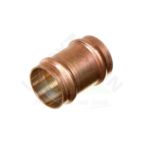 Luva Passante Cobre Liso Água Quente e Fria 28mm ou 1" Ramo