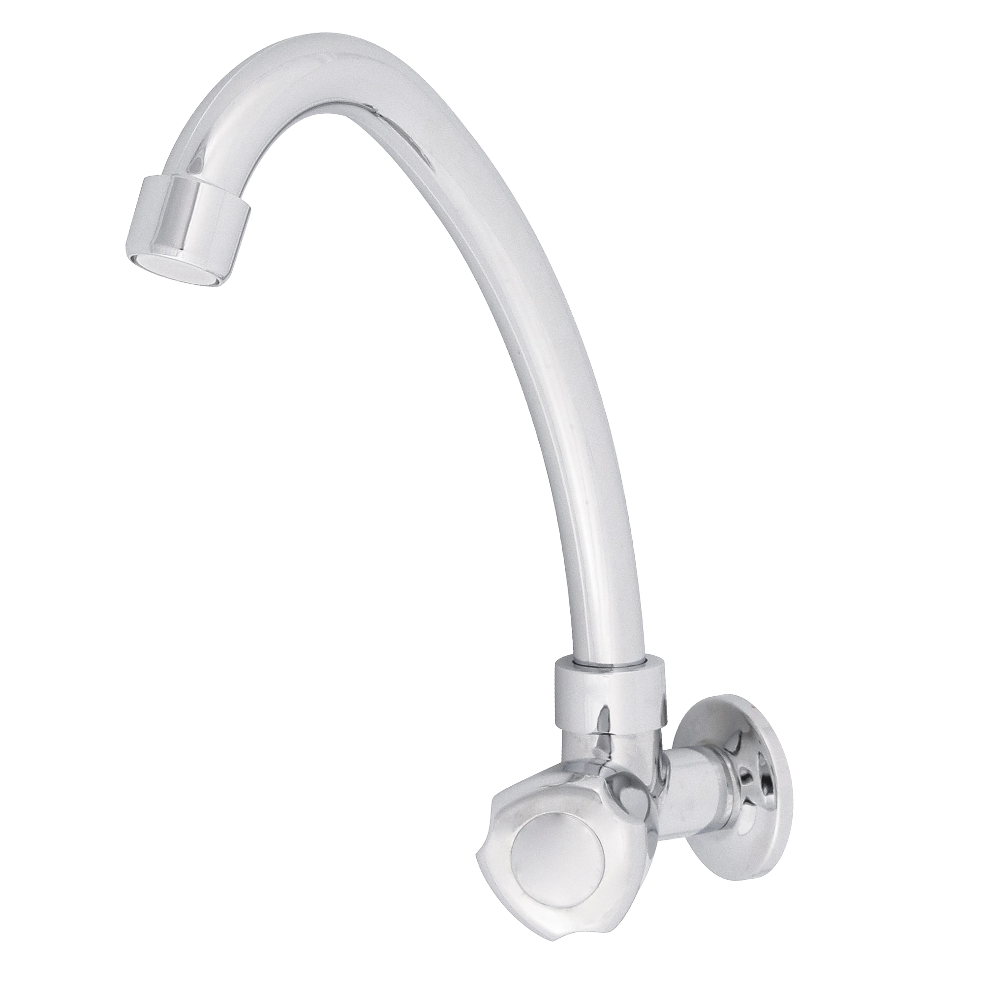 Torneira de Parede para Cozinha com Bica Alta Cromada Light Forusi