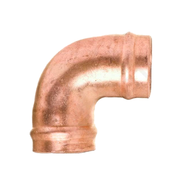 Joelho 90° Cobre Liso Água Quente e Fria 22mm ou 3/4" Ramo