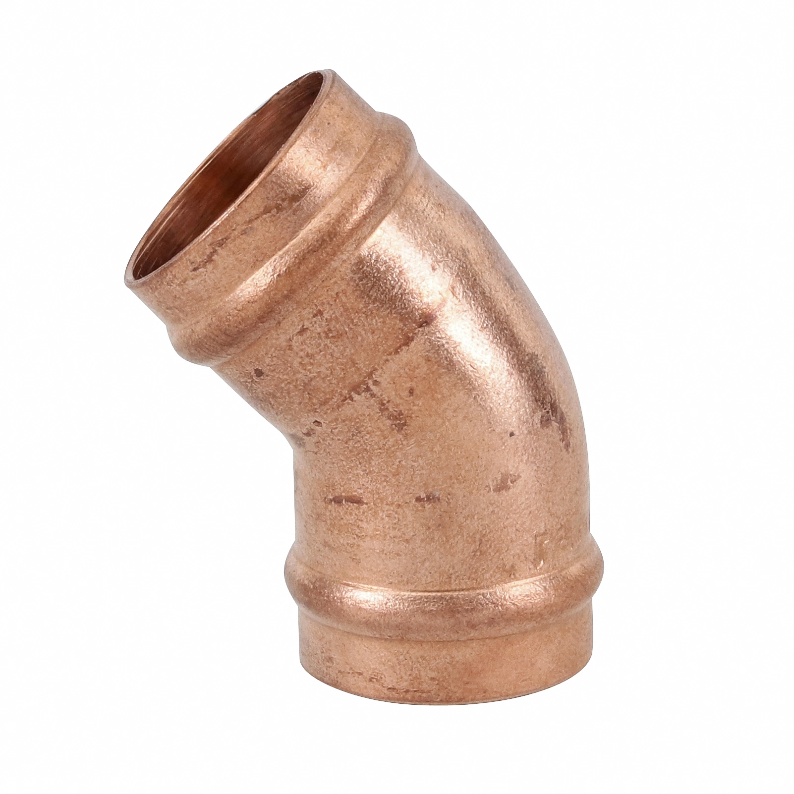 Joelho 45° Cobre Liso Água Quente e Fria 22mm ou 3/4" Ramo