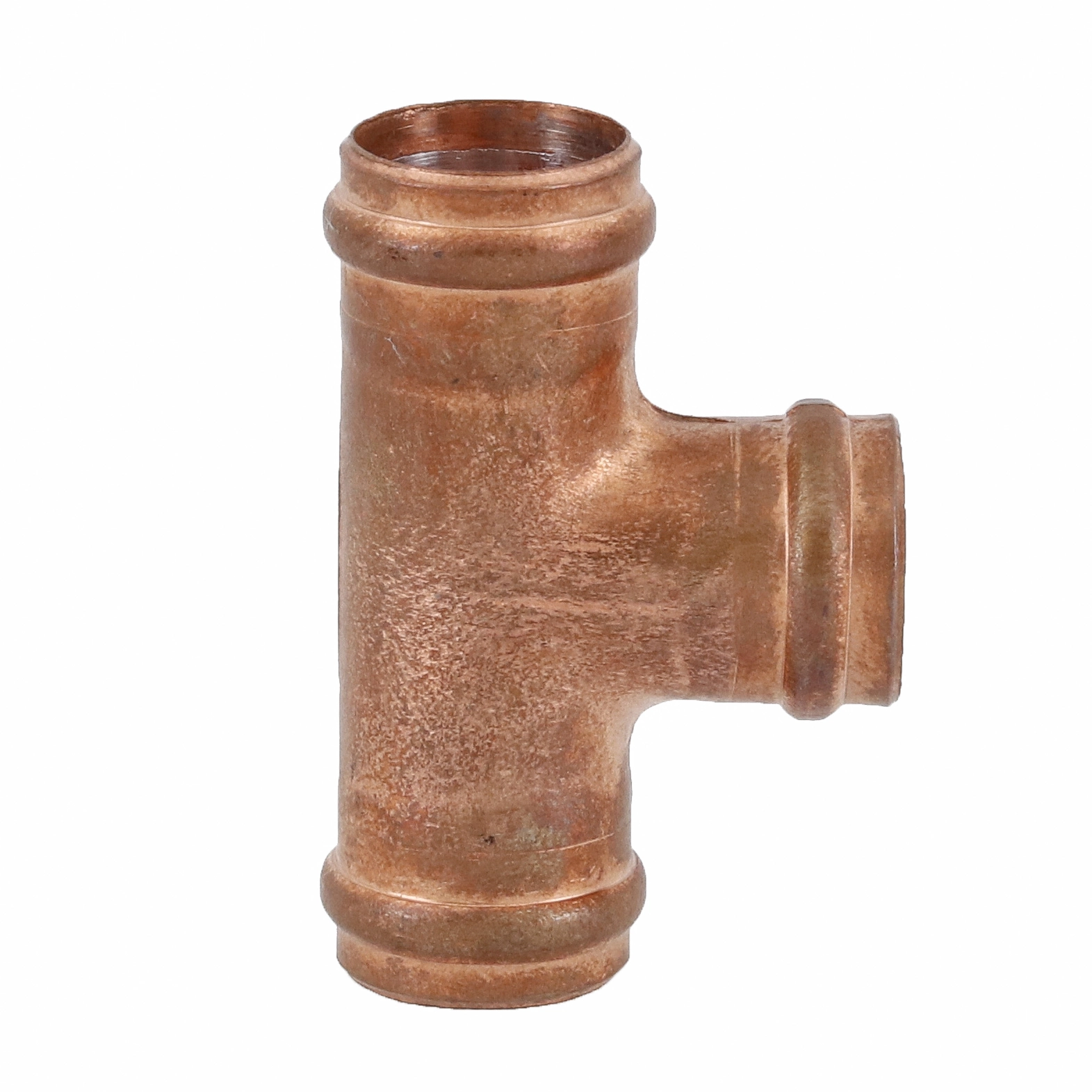 Tê 90° Cobre Liso Água Quente e Fria 15mm ou 1/2" Ramo
