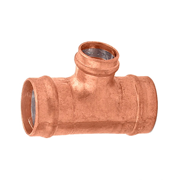 Tê de Redução Cobre Liso Água Quente e Fria 28mmx15mm ou 1"x1/2" Ramo