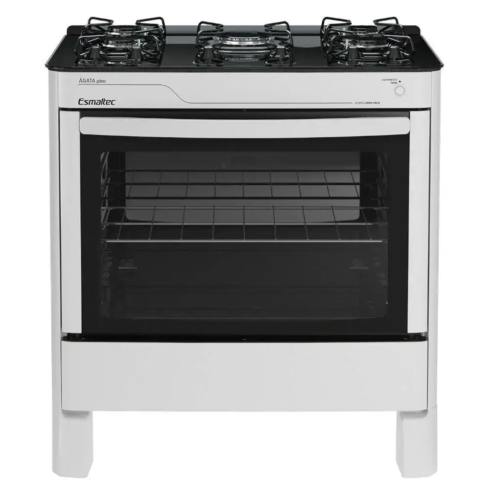 Fogão Esmaltec 5 bocas ágata Autolimpante e Acendimento Automático 5090