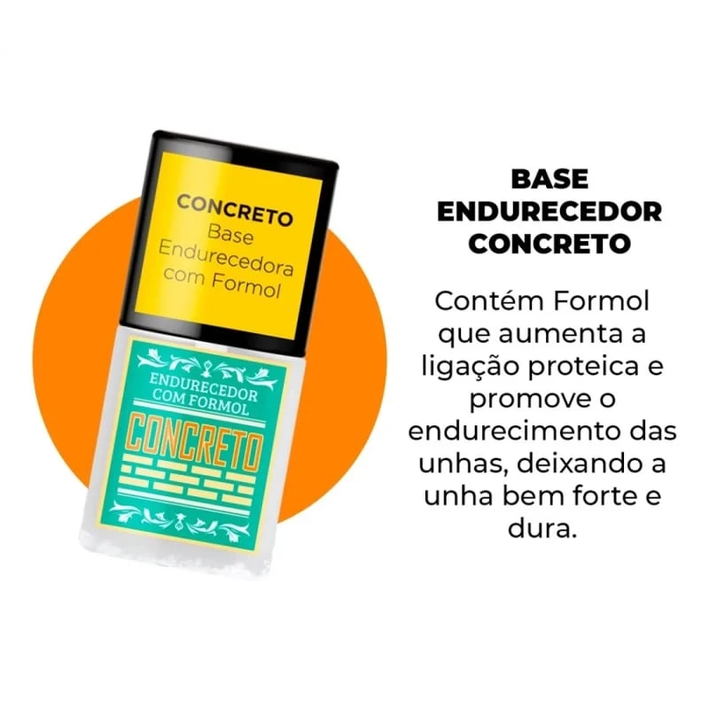 Esmalte De Tratamento Top Beauty SOS Unhas Concreto
