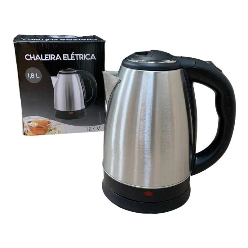 Chaleira Eletrica Inox 1.8lrts 110volts 1200w Brt 2052