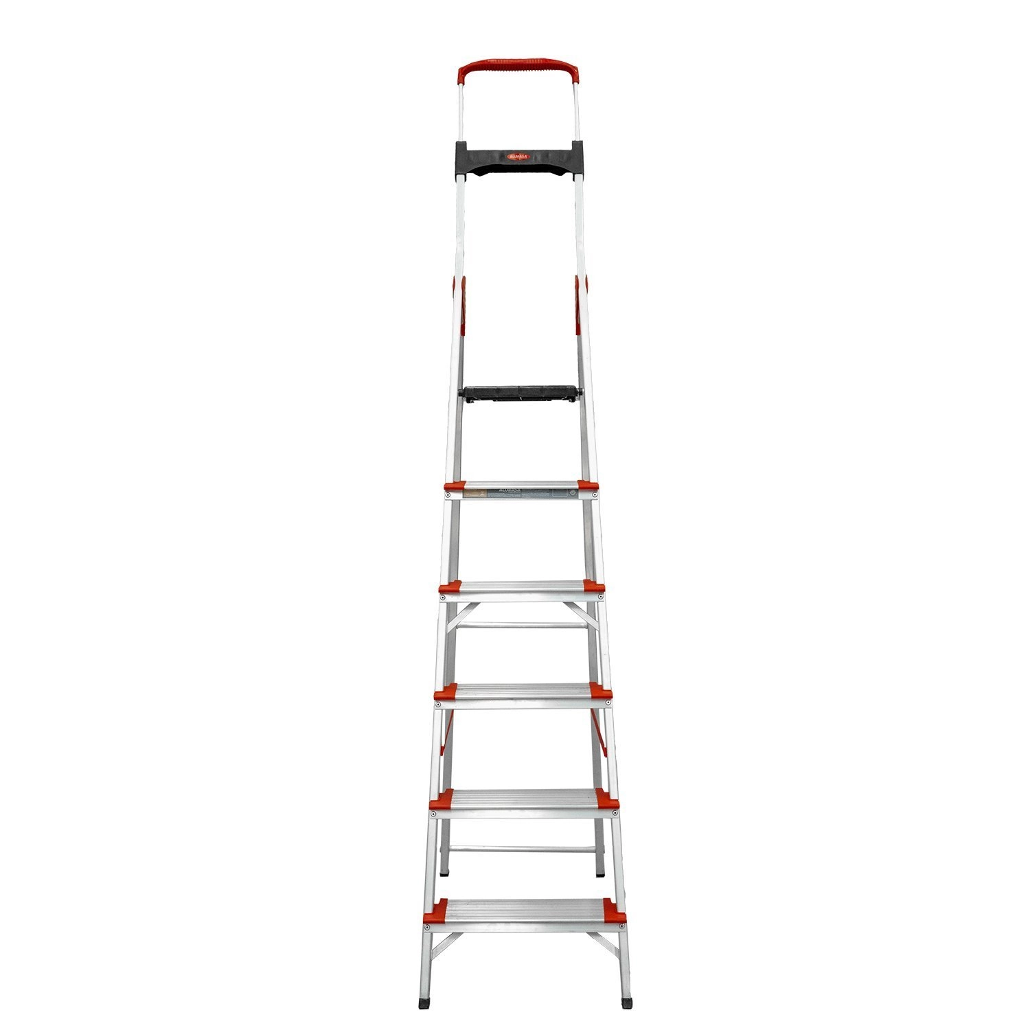 Escada Dobravel 6 Degraus Confort Em Aluminio Alumasa