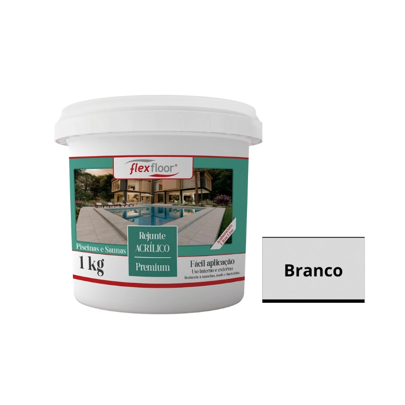 Rejunte Acrílico Flexfloor - 1kg Branco