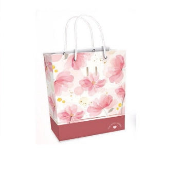 Sacola De Presente Floral P 20x10x24cm Ref.fl18