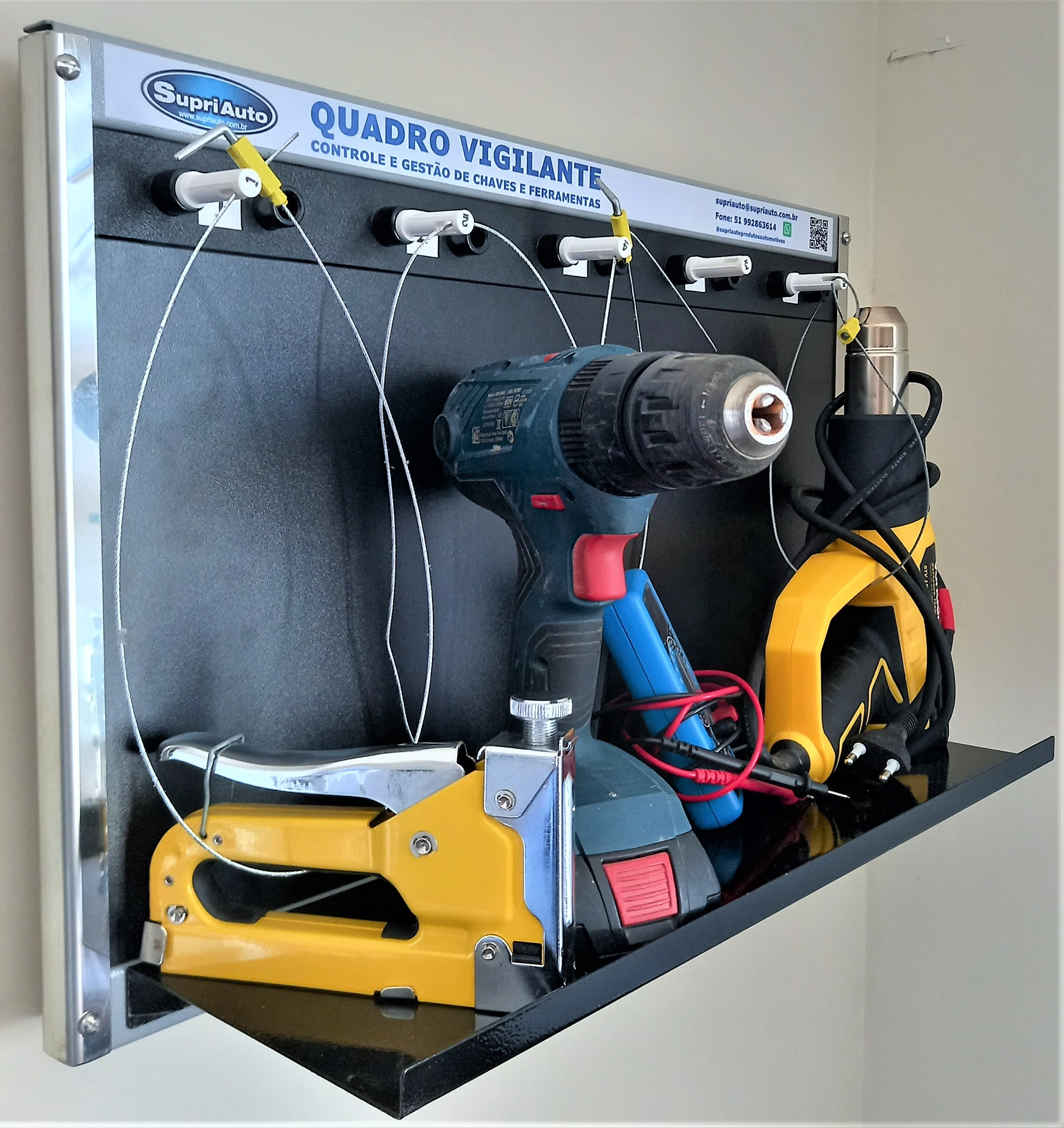 Quadro De Controle De Ferramentas Quadro Vigilante Para 10 Ferramentas