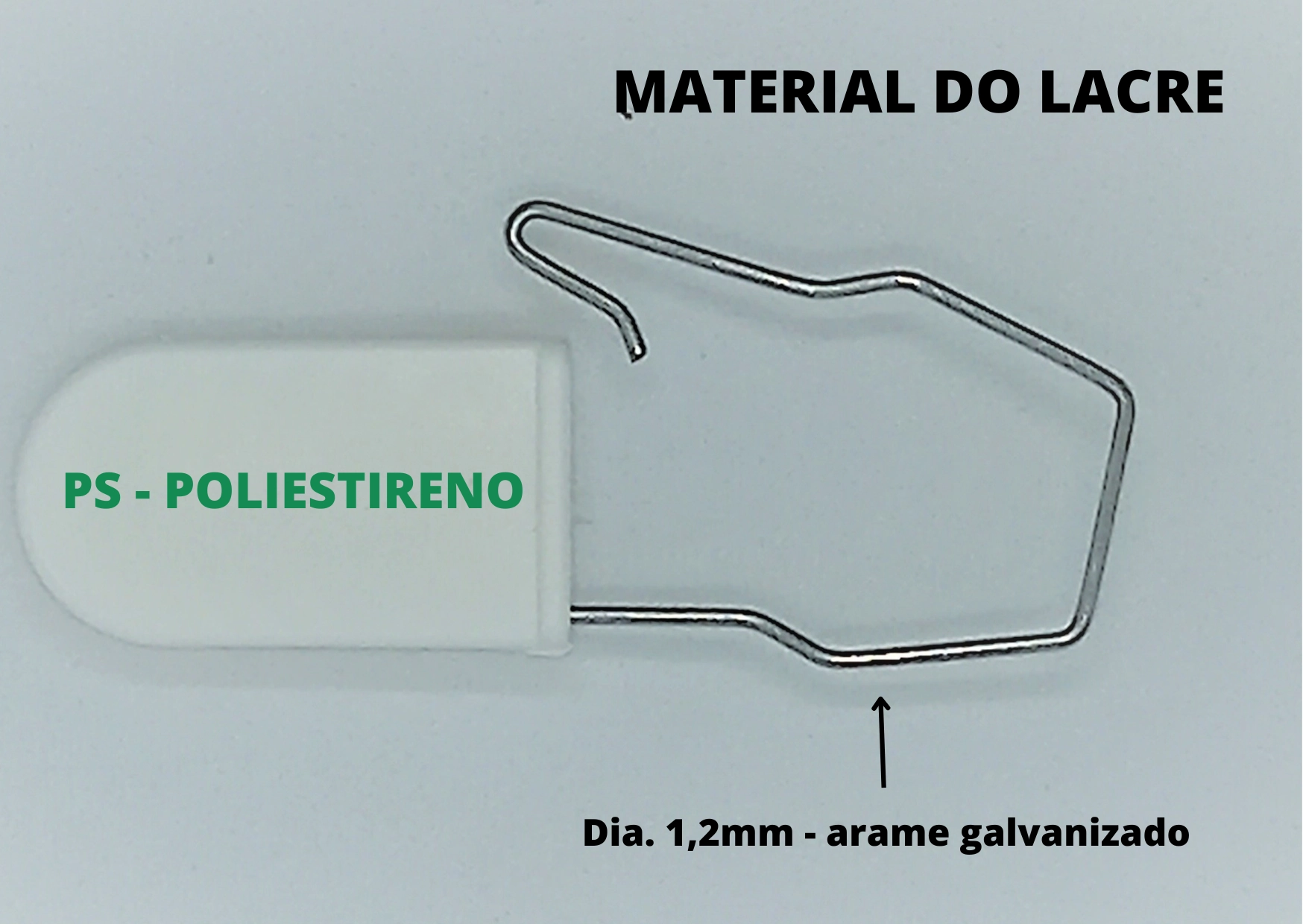 Lacre Metálico Inviolável Para Quadro Vigilante Com 25un