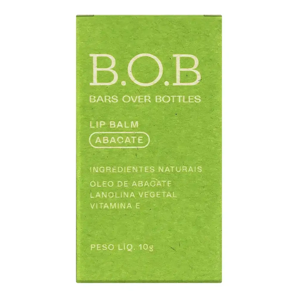 Lip Balm Labial Bastão Abacate B.o.b Caixa 10g