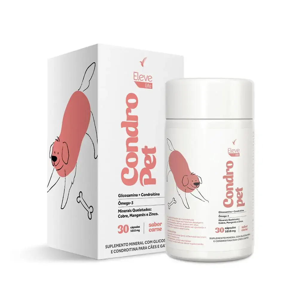 Condro Pet Articulações fortes para seu pet 1010 mg + E-book