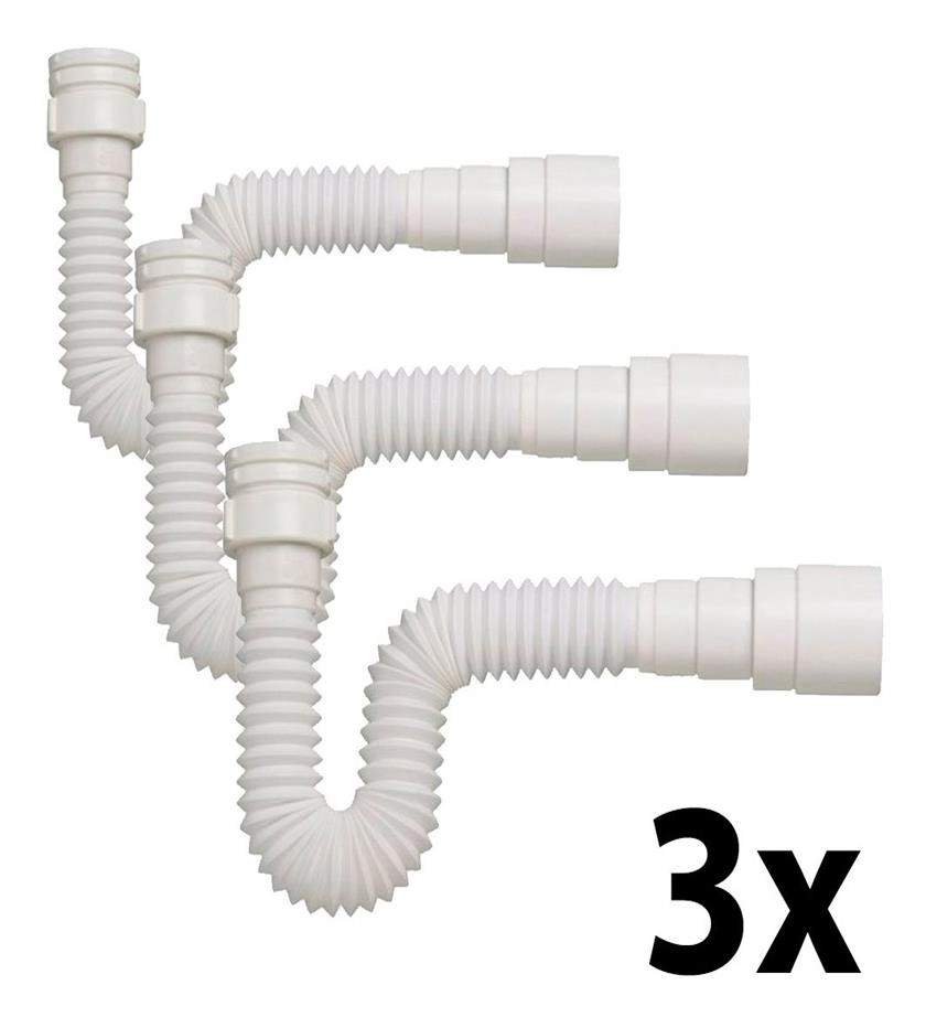 Kit 3 Sifão Multiuso P/ Pia/lavatório/tanque 66cm Tigre