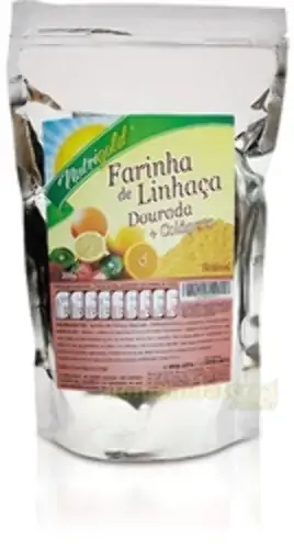 Farinha De Linhaça Dourda Colágeno Nutrigold 200g