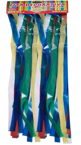 Fita Decorativa Real 10m Colorida