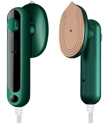 Mini Ferro De Passar Roupa A Vapor Portátil Viagem Cor Verde