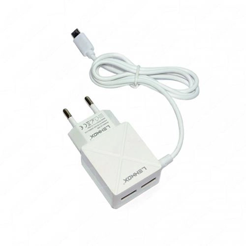 Carregador Com Cabo Mini Usb 3.1a Lehmox 2 Saidas