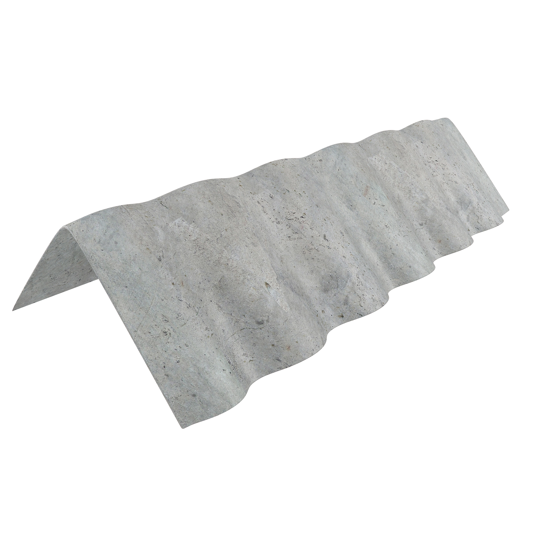 Cumeeira de Fibrocimento Shed Direita 30x110cm Cinza Casalit