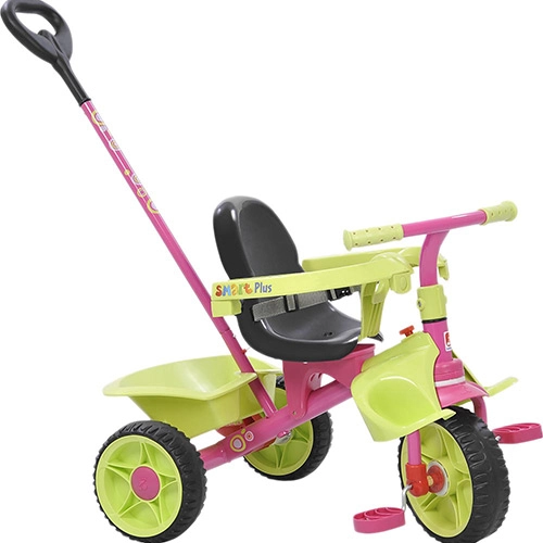 Triciclo Smart Plus Rosa Brinquedos Bandeirante