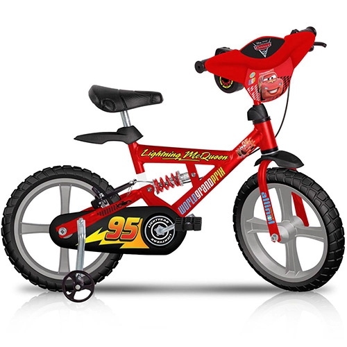 Bicicleta X Bike Brinquedos Bandeirante Carros 2 Aro 14 Vermelha