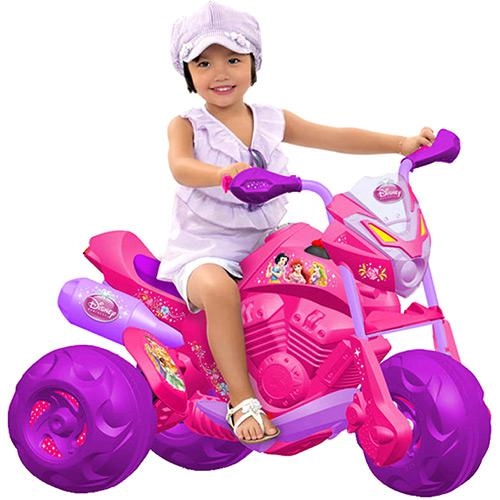 Moto Princesas Disney 6v Bandeirante Rosa E Roxo